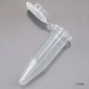 A clear plastic container with a small opening.