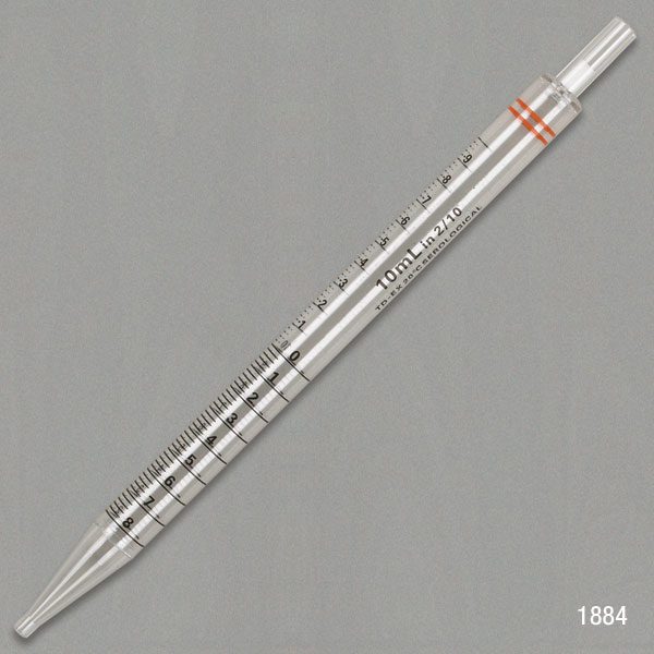 A silver pen with red and white stripes on it.