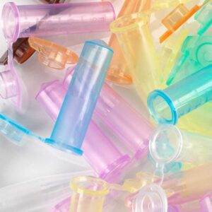 Microcentrifuge Tube, 2.0mL, PP, Attached Snap Cap, Graduated, ASSORTED, Certified: Rnase, Dnase and Pryogen Free, 500/Stand Up Zip Lock Bag  OF 500