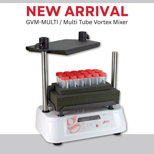 MULTI Tube Vortex Mixer, variable speed, 100-240VAC, 50/60Hz, US plugs; 1 Each
